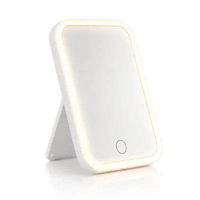 Produktbild von LED‑Schminkspiegel Tischspiegel mit dimmbarer Beleuchtung, KI-generiertes Bild