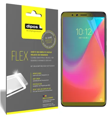 Produktbild von 3x Lenovo K5 Pro Schutzfolie Folie, 100% Displayabdeckung, dipos Flex