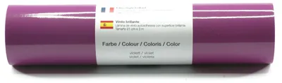 Produktbild von Kreativplotter Vinylfolie glänzend VIOLETT 21x300 cm