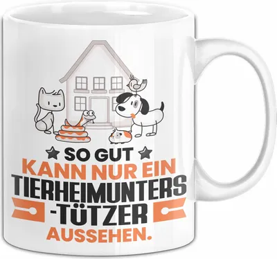 Produktbild von Tierheimunterstützer Geschenk Tasse So Gut Kann Nur Ein Tierheimunterstützer Aussehen Geschenkidee Kaffee-Becher (Weiß)