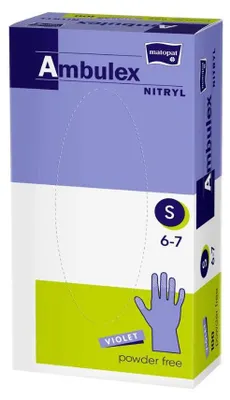 Produktbild von Ambulex Nitril violett, Größe S | Packung (100 Stück)