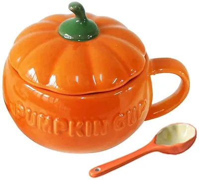 Productafbeelding van YBK Tech, schattige pompoentas, keramische koffiekop, theekop van 15.5oz, melktas