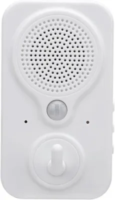 Image de Haut-parleur de porte àvocale, haut-parleur portable à détection de mouvement, sans pile, autonomie de 1 à 3 mois, enregistrements utilisateur, différents affichages