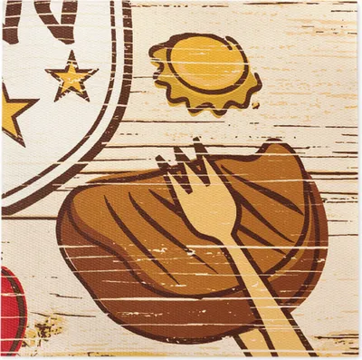 Produktbild von Softpoint Serviette BBQ, 40 x 40 cm, 50 Stück - Mank