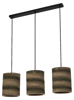 Produktbild von Hängelampe H: max. 130 cm E27 3-flammig länglich Modern Hängeleuchte