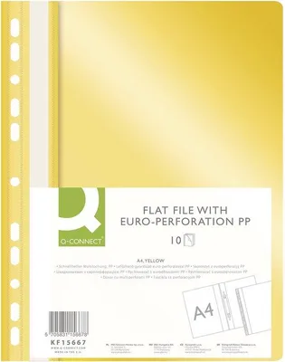 Produktbild von Rýchloviazač s eurodierovaním Q-CONNECT žltý