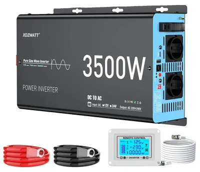Produktbild von Wechselrichter, 3500W Nennleistung, Fernbedienungsfunktion, 12V 3500W (7000W Spitze)