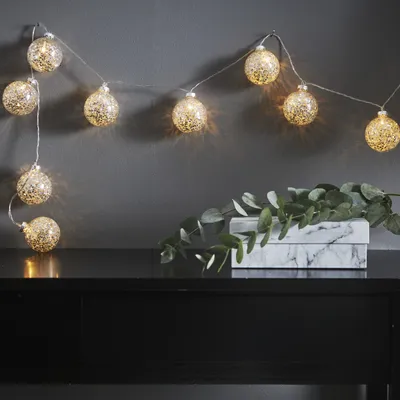 Zdjęcie produktu dla Star Trading 729-17, Lekki łańcuch do dekoracji, Srebrny, 18 h, 10 szt., LED, 0,6 W