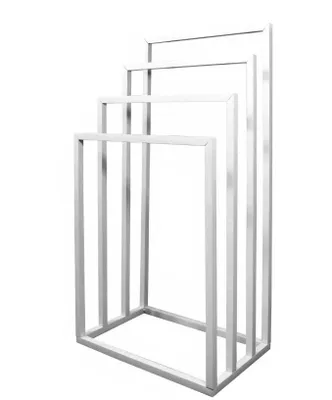 Image de Brunbeste Porte-serviettes sur pied – Métal – 45 x 29 x 88 cm – Blanc