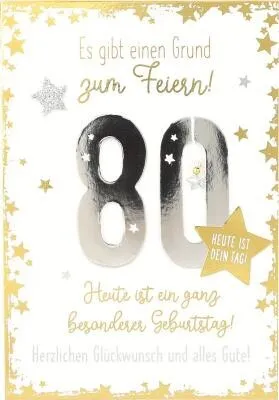 Image de Carte de voeux - 80e anniversaire 3003-11