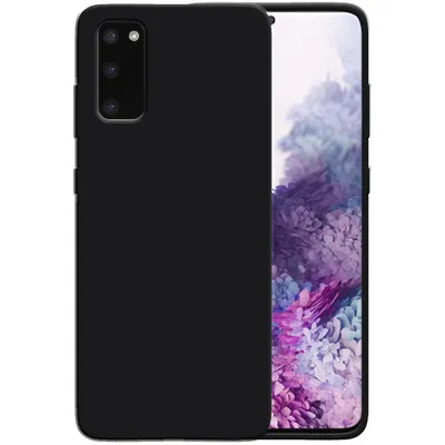 Produktbild von Smartphonica Silikonhülle für Samsung Galaxy S20 Hülle mit weicher Innenseite - Schwarz