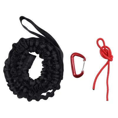 Produktbild von Fahrrad-Anhängerkupplung, einfaches, leichtes, elastisches, flexibles, arbeitssparendes, vernünftiges Design, Zugseil für Kinderfahrräder, Schwarz