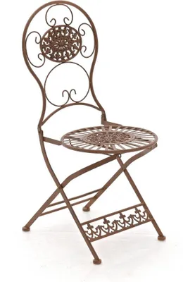 Produktbild von CLP Eisen Klappstuhl Mani im Jugendstil antik braun