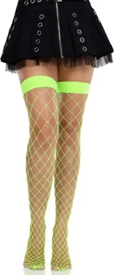Immagine prodotto di Leg Avenue - Collant A Rete Larga Verde Neon