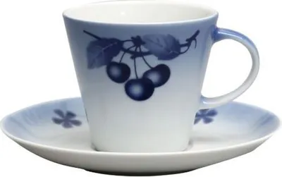 Produktbild von Thun 1794 Tasse mit Untertasse, Tom, tschechisches Porzellan, 260 ml, kirschblau, Thun