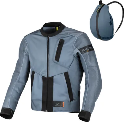 Produktbild von Macna Torido Motorrad Textiljacke, schwarz/grau, S