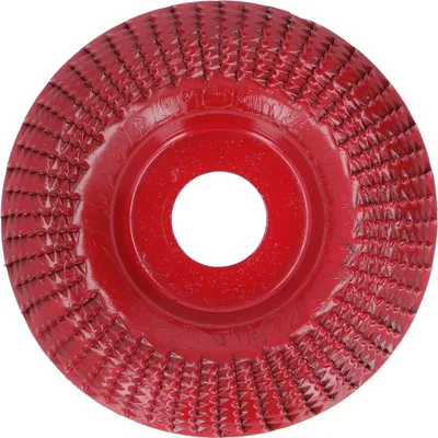 Produktbild von Holzschnitzscheibe Schleif- und Formscheibe Edelstahl für Winkelschleifer 22mm Weinrot
