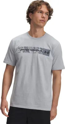 Produktbild von Under Armour Ua Camo Chest Stripe Ss - mod gray light heather, Größe:S