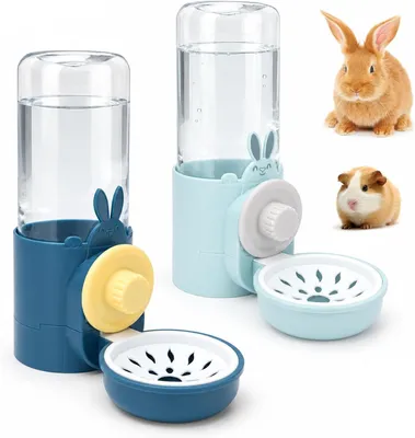 Imagen del producto de Botella para conejos, de 500 ml, automática, a prueba de fugas, para agua fresca