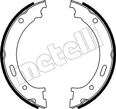 Produktbild von Bremsbackensatz Feststellbremse Metelli 53-0361 für Jeep Hinterachse