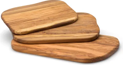 Zdjęcie produktu dla CONTINENTA Schneidebrett Naturform, Olivenholz 34x22x1,6 cm 4974 4017167497402