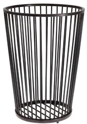 Produktbild von Casa Padrino Luxus Edelstahl Wäschekorb Bronze Ø 30 x H. 40,5 cm - Luxus Badezimmer Accessoires