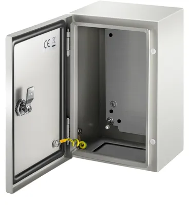 Zdjęcie produktu dla Stalowa obudowa VEVOR NEMA, 12 x 8 x 6\'\' stalowa skrzynka rozdzielcza NEMA 4X, wodoodporna i pyłoszczelna IP66, elektryczna skrzynka przyłączeniowa do użytku zewnętrznego/wewnętrznego, z płytą montażową