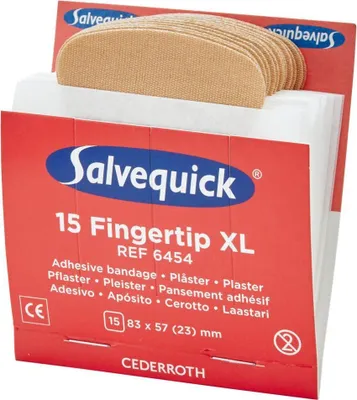 Produktbild von Salvequick Nachf.6x15Pfl.Fingerspitzen extra groß