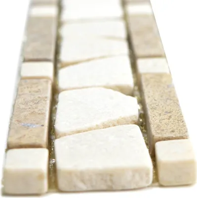 Produktbild von Naturstein Fliesenbordüre Vimeiro Chocolate Cremarfil