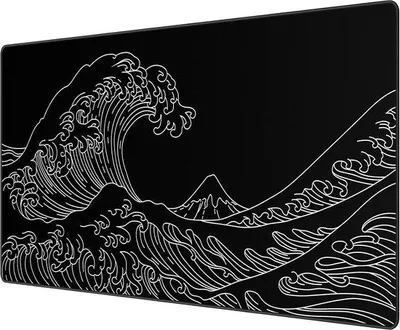 Produktbild von XXL Gaming-Mauspad, Schwarz, 900 x 400 mm - Wasserdichtes, rutschfestes Mauspad für Computer, PC und Laptop - Schreibtischunterlage mit feiner Textur