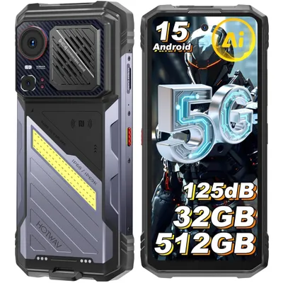 Image de HOTWAV Hyper 8 Pro Telephone Portable Incassable 5G, 32Go+512Go Smartphone Android 15, 12000 mAh, 6.78" FHD+ 120Hz, 108MP, Octa-Core, Double SIM, NFC