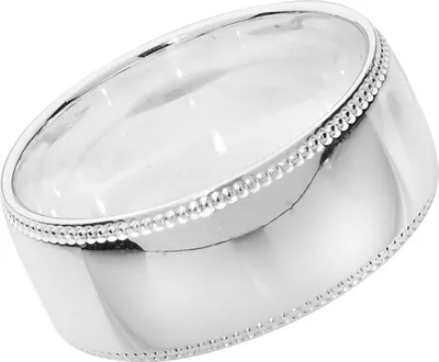 Produktbild von 925 Sterling Silber 8mm Court Form Milgrain Herren/Damen - Trauring/Ehering/Hochzeitsring, 57 (18.1); TRS13926RSP