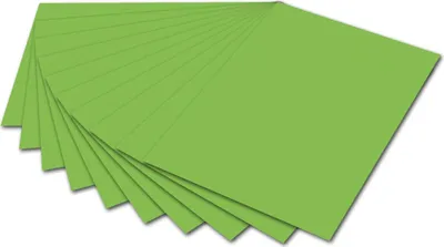 Produktbild von folia Fotokarton (B)500 x (H)700 mm 300 g/qm hellgrün 10 Blatt
