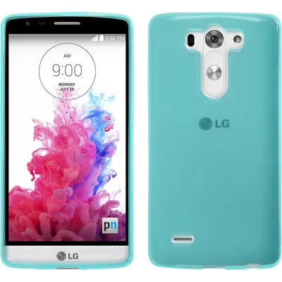 Produktbild von PhoneNatic Case kompatibel mit LG G3 S - türkis Silikon Hülle transparent + 2 Schutzfolien