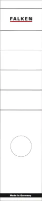 Produktbild von Rückenschild selbstklebend, lang, breit, 60 x 290mm, 10er Poly weiß