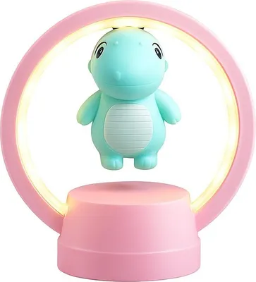 Zdjęcie produktu dla Lampka nocna dla dziecka do pokoju ozdoba dekoracja dinozaur różowy