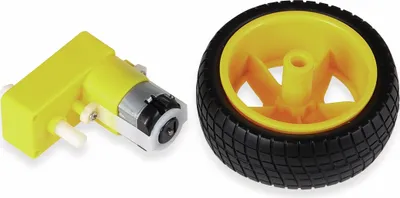 Produktbild von JOY-IT Getriebemotor mit Rad. 90° Version