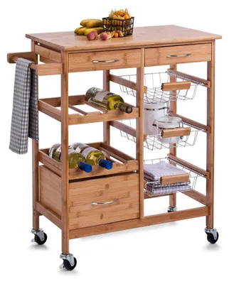 Obrázok produktu pre Kuchynský vozík Zeller w. Bambootop, Bamboo