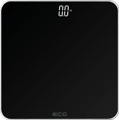 Immagine prodotto di ECG OV 1821 Nero | Bilancia pesapersone | Vetro temperato di sicurezza da 6 mm | Portata massima 180 kg | Display a LED | Alimentazione: 3 batterie AAA da 1,5 V