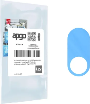 Produktbild von apgo 4 Stück Hybrid Kameraschutz, Kamera-Schutzglas kompatibel mit Tecno Pop 3, Linsenschutz, 9H Härte, Schutz für Kameraobjektiv, Anti-Kratzer, transparent