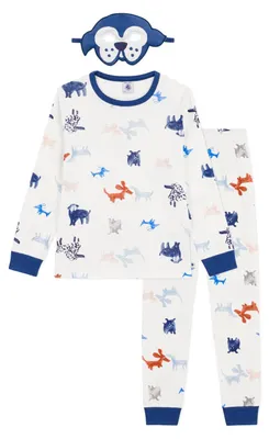 Image de Pyjama pour enfant, en coton, imprimé avec des motifs de chiens