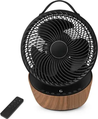 Immagine prodotto di Ventilatore da tavolo silenzioso 20 dB - Con telecomando - Motore DC brushless - 12 velocità - Timer - Oscillazione 3D - Classe energetica A+++