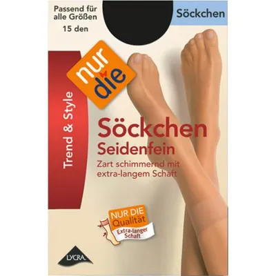 Produktbild von NUR DIE Söckchen Seidenfein 15 DEN - amber - one size
