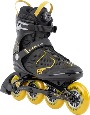 Produktbild von K2 Skates F.I.T. 90 BOA Inline Skates Herren  grau - mustard  Größe EU: 41.5
