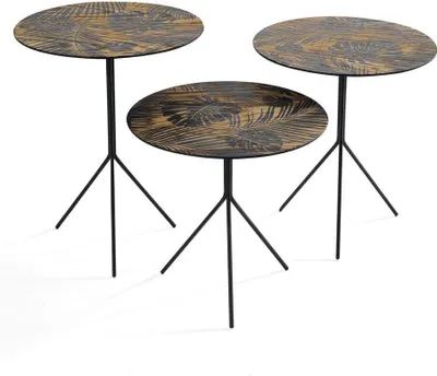 Obrázek produktu pro Kulaté stolky Konferenční stolky designové boční stolky 3 ks.