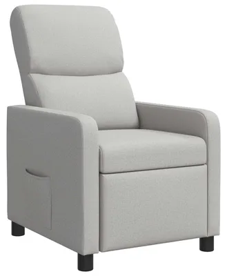 Imagen del producto de Sillón reclinable Wolkengrau, tapizado en tela