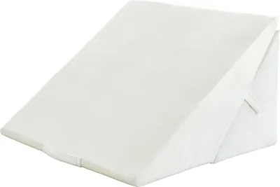 Immagine prodotto di COSTWAY Cuscino ortopedico a cuneo 7 in 1, cuscino per dormire in memory foam, cuscino per la testa con rivestimento rimovibile, cuscino da lettura con maniglia e chiusura in velcro, cuscino relax, cuscino per il collo, cuscino per la schiena (bianco)