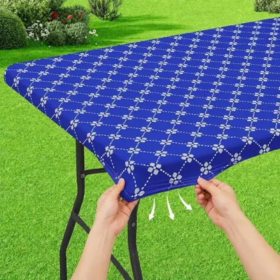 Obrázok produktu pre Umývateľná obrus, obdĺžnikový tvar, s gumičkou, 75 x 183 cm, modrá