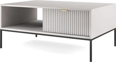 Produktbild von Selsey Couchtisch Vellore Wohnzimmertisch mit Schublade, Grau, 104x68 cm