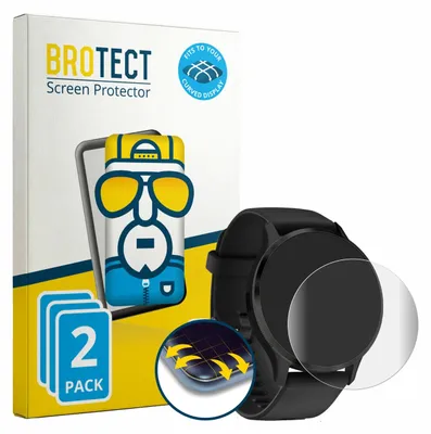 Produktbild von 2x BROTECT Fullscreen Schutzfolie für Garmin Venu 3 Displayschutz Folie Fullcover Klar Transparent